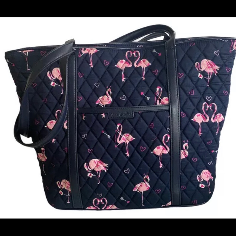 Vera Bradley Quilted Flirty Flamingos Sm